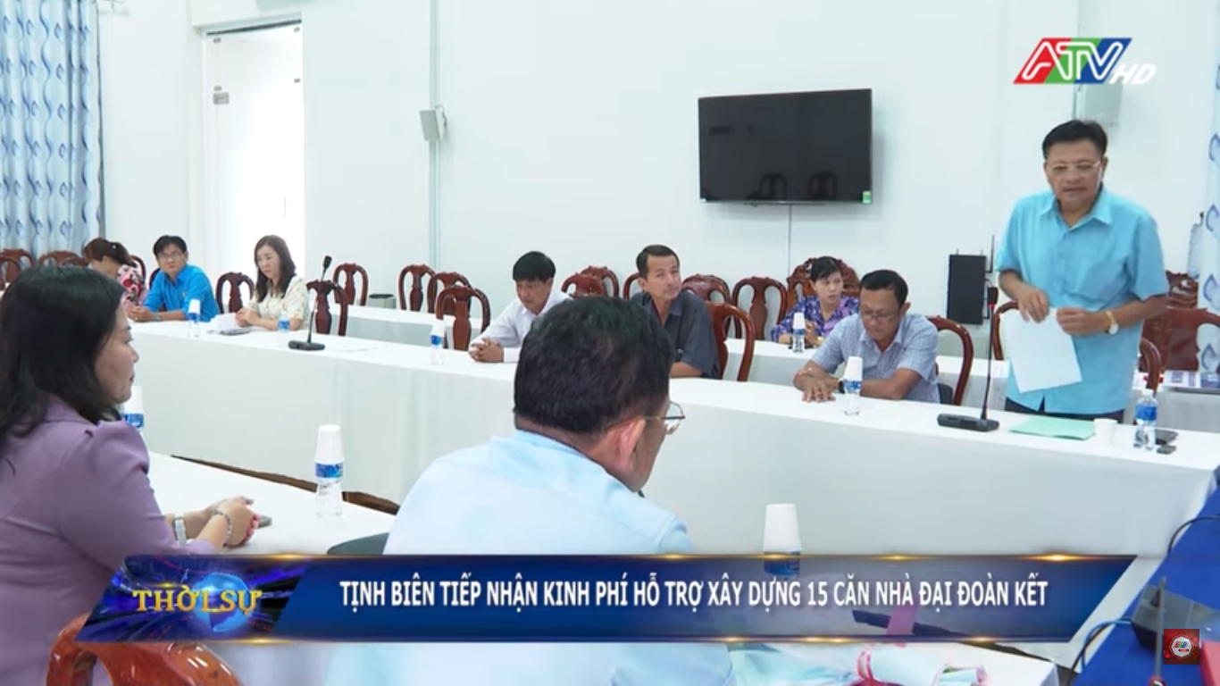 Tịnh Biên tiếp nhận kinh phí hỗ trợ xây dựng 15 căn nhà đại đoàn kết